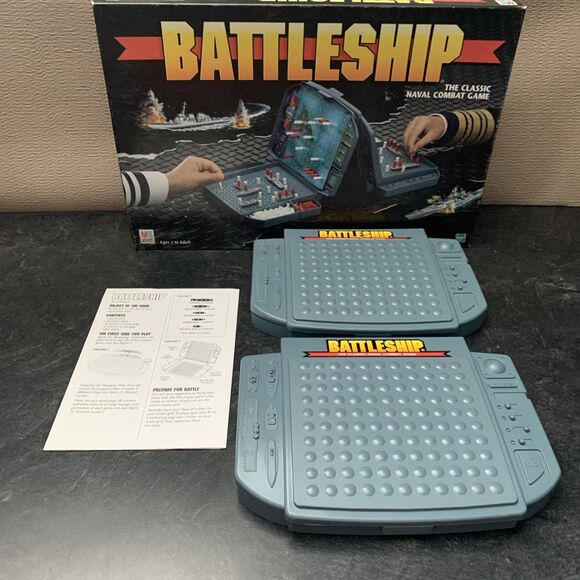 Vintage 1998 Battleship Game The Classic Naval Combat Game Milton Bradley Hasbro - Picture 1 of 14